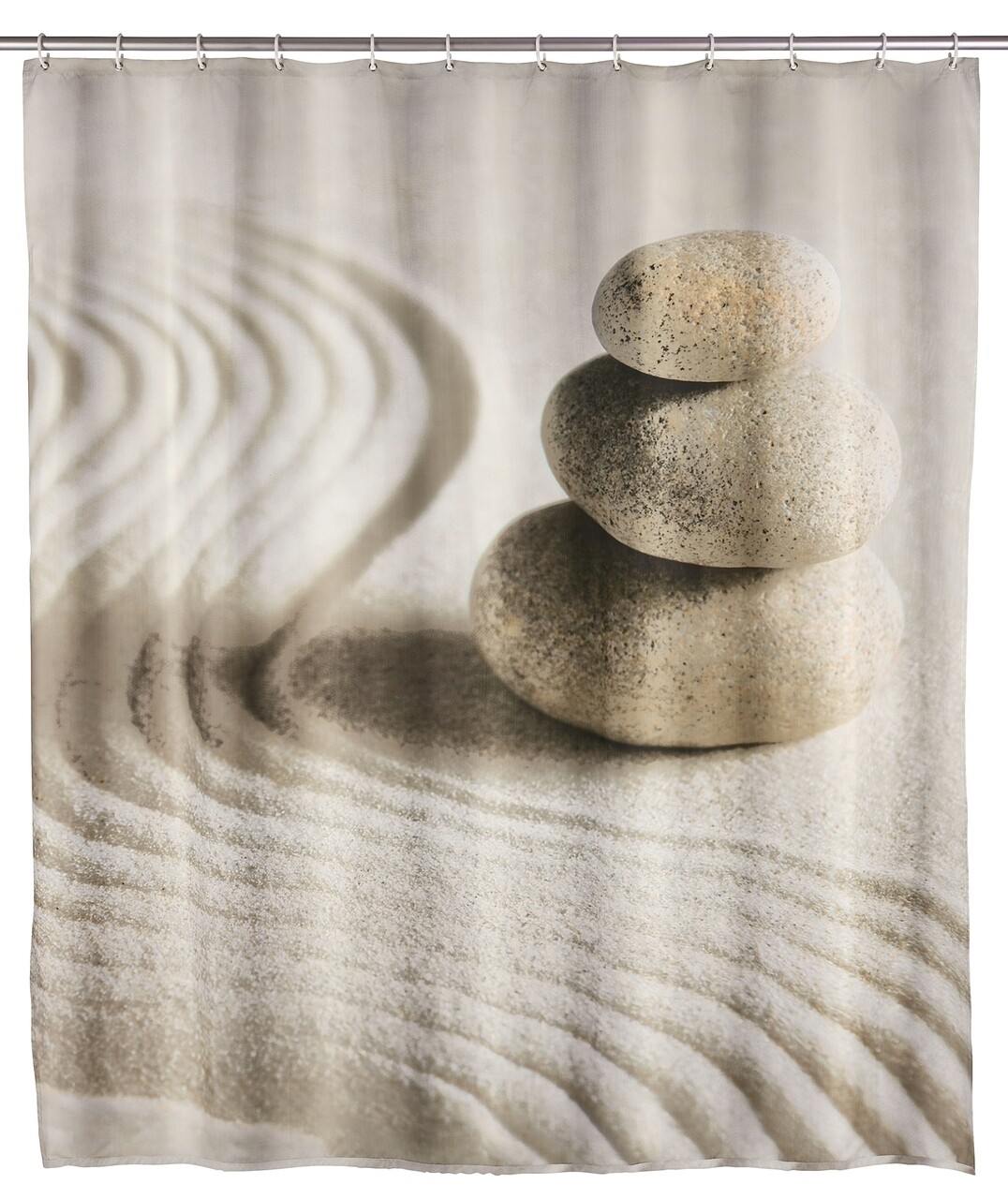 Sand szürke zuhanyfüggöny, 180 x 200 cm - Wenko