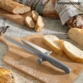 Kutway Kenyérvágó kés állítható vágásvezetővel, InnovaGoods, 34.6 cm, rozsdamentes acél