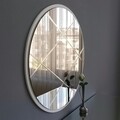 Oglinda decorativa A702, Neostill, 60 cm, argintiu