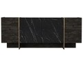 Veyron Tálalószekrény, Talon, 180 x 75.5 x 46.6 cm, fekete/aranyszín
