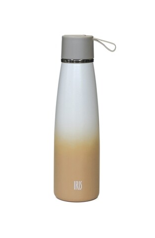 Természetes termosz palack, Iris Barcelona, 500 ml, rozsdamentes acél, homok bézs