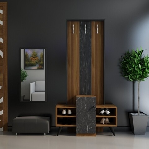 PIEDRA fogas, Gauge Concept, 76x182 cm, PAL, mogyoró / fekete