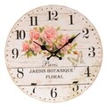 Roses falióra, InArt, Ø34 cm, MDF, többszínű