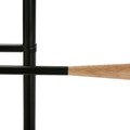 Ruhatartó állvány, Versa, Galan Negro, 44 ​​x 108 cm, fém / fenyő, fekete