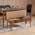 Vina 1053 - Anthracite Pad, Walnut, Vella, 110x40x51 cm