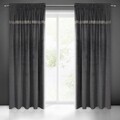 Draperie Eurofirany, Jovita, 140x270 cm, catifea, negru
