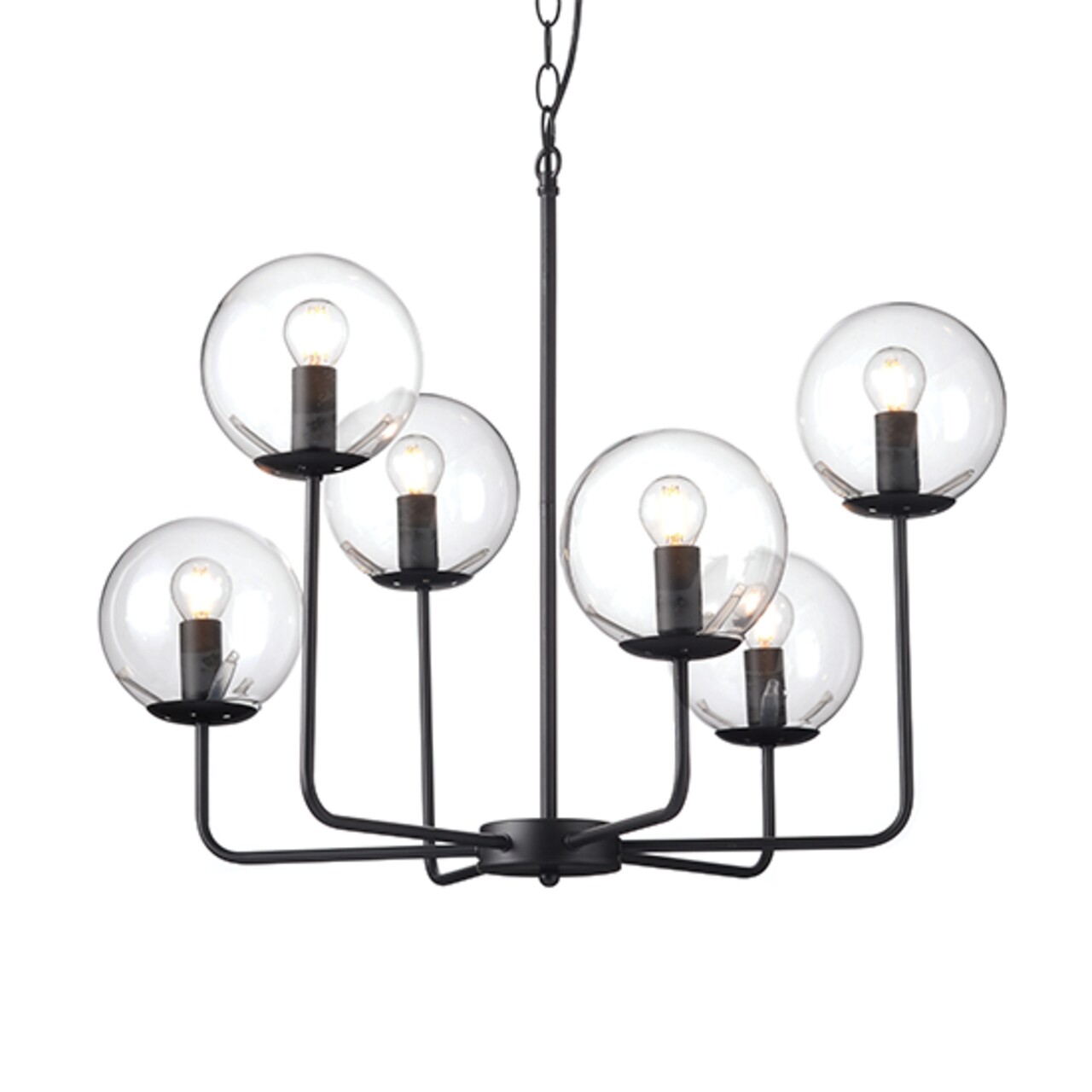 Aca lighting kandeláber, delos, 65x120 cm, 6xe14, 40w, áttetsző