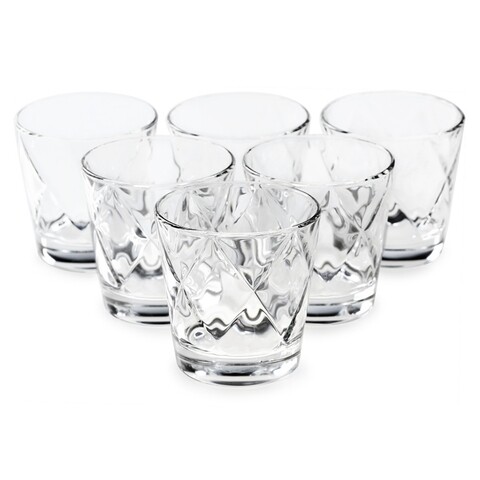 6 pohár whiskys készlet, Vidivi, Concert, 370 ml, üveg, átlátszó