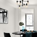 Candelabru Opviq, Hexa - 6941, 33x61 cm, 6 x E27, 100 W, negru