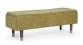 Kira Pad, Bizzotto, tárolóhellyel, 120x42x42 cm, bársony, olíva zöld