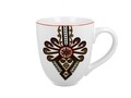 Csésze, Duo, Vidéki dísz, Jumbo XXL, 0,9 L, porcelán, többszínű