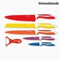 Kerámia kés és hámozó eszköz készlet InnovaGoods 6 db, rozsdamentes acél kerámia bevonattal