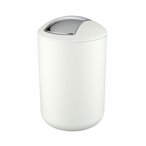 Szemétkosár csuklós fedéllel, Wenko Brasil, fehér, 6,5 L
