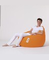 Bean Bag Babzsák, Ferndale Premium XXL, 115x130 cm, vízhatlan poliészter, narancssárga