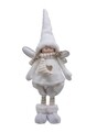 Angel in pants Dekoráció, Dekor, 16,5x8x35 cm, poliészter, fehér