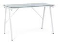 Archimede Íróasztal, Bizzotto, 113 x 58 x 73 cm, acél/edzett üveg