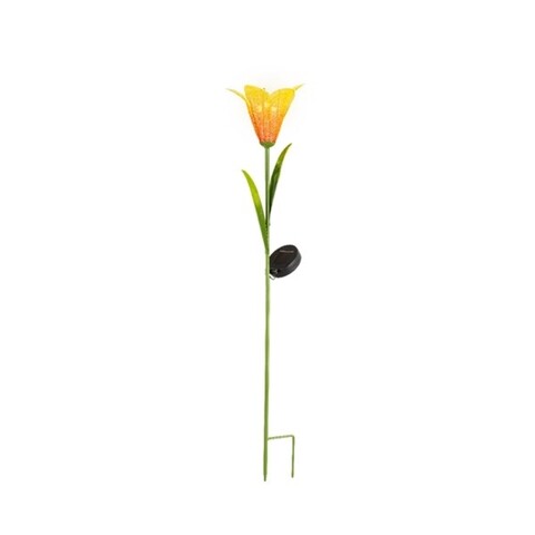 Lily, Lumineo Kerti lámpa, 17x17x82.5 cm, fém, sárga/narancssárga