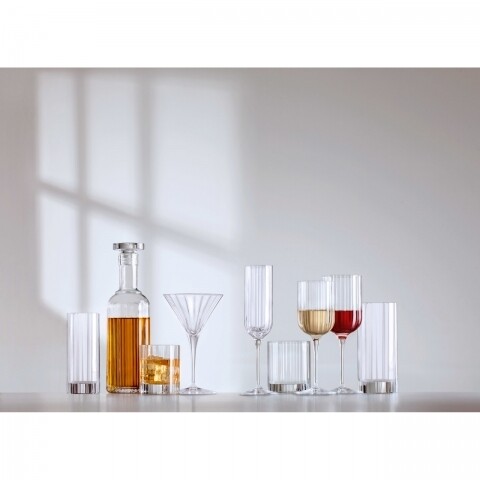 4 pohár Bach-fehérbor, Luigi Bormioli, 266 ml, kristályos üveg, átlátszó