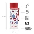 Sticla plastic 350 ml Aveo, Rosu - Aladdin