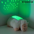 Jucarie de plus oaie cu proiector LED InnovaGoods, 28x26 cm