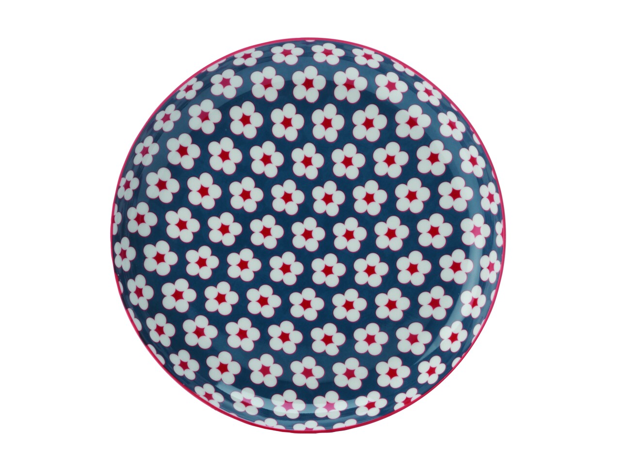 Stretch tányér, Maxwell & Williams, Cotton Bud Modry, 23 cm Ø, porcelán, többszínű