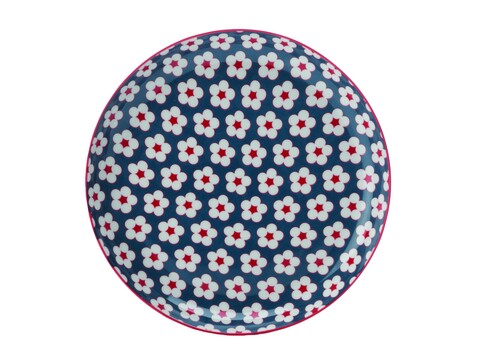 Stretch tányér, Maxwell & Williams, Cotton Bud Modry, 23 cm Ø, porcelán, többszínű