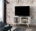 Zisino TV Komód, Kalune Design, 100x35x54 cm, fehér