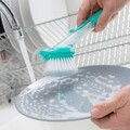 InnovaGoods Mosogatószer-adagolóval ellátott mosogatókefe , cserélhető fejjel Cleasy, 26 cm, 50 ml