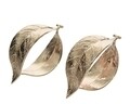2 db gyűrű Leaf szalvétához, Decoris, 4x3 cm, arany