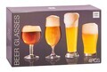 4 db söröspohár készlet, 600 ml / 450 ml / 400 ml / 370 ml, üveg