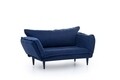 Vino Daybed Kihúzható kanapé, Futon, 3 személyes, 200x70 cm, fém, tengerkék