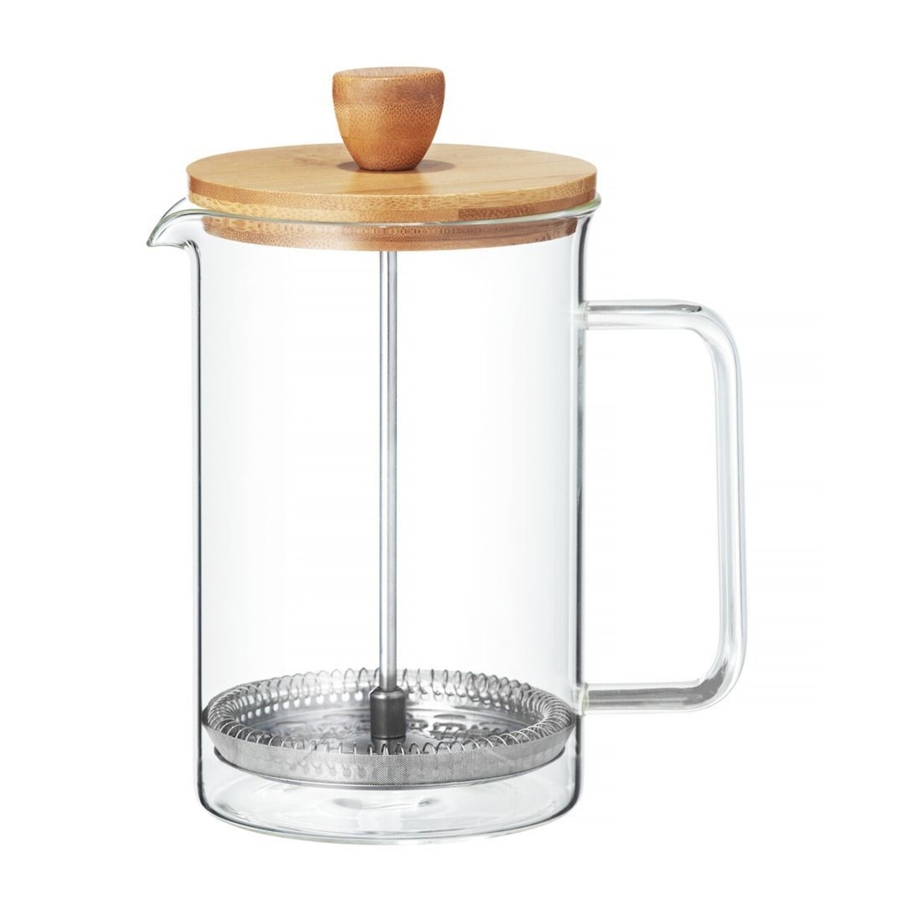Nordic kávé/tea filter, Ambition, 600 ml, üveg, átlátszó