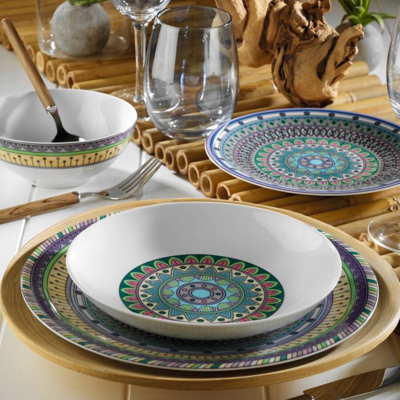 Kutahya Porselen 24 darabos Étkészlet, ZG24Y24709996, porcelán