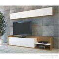 Kale TV Komód, Decorotika, 180x37.3x40 cm, fehér/bézs