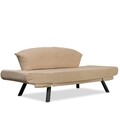 Genzo Kihúzható kanapé, Futon, 2 személyes, 177x81x87 cm, fém, krémszín