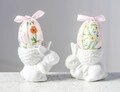 Rabbit Tojástartó, 8.3x5.5x7.5 cm, dolomit, fehér
