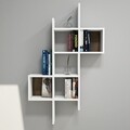 Keno Fali polc, Puqa Design, 78,6x20x125 cm, fehér