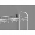 Tartó 24 pár cipőhöz 8 Metaltex polccal, 64x23x165 cm, fém / LDPE műanyag borítás, fehér