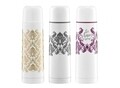 Termosz Glamour Ornament, Ambition, 500 ml, rozsdamentes acél, fehér