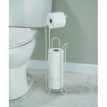 Classico WC-papír tartó, iDesign, Ø16,5x60,5 cm, acél, gyöngyház fehér