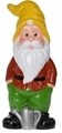 Dwarf with sprinkler Dísz, 17x12x40 cm, kerámia, színes