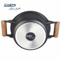Serpenyő fedéllel Cooking by Heinner, 4,5 l, öntött alumínium, fekete