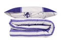 Beverly Hills Polo Club Egyszemélyes ágynemű, 2 darabos, 100% ranforce pamut, BHPC 029, ibolyalila