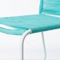 Antea Light Legs Kerti szék, 53 x 53 x 88 cm, acél/madzag, türkiz