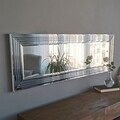 Oglinda decorativa A302Y, Neostill, 40 x 120 cm, argintiu