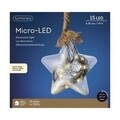 Star w rope Fénydekoráció, Lumineo, 40 LED-uri, Ø 20 cm