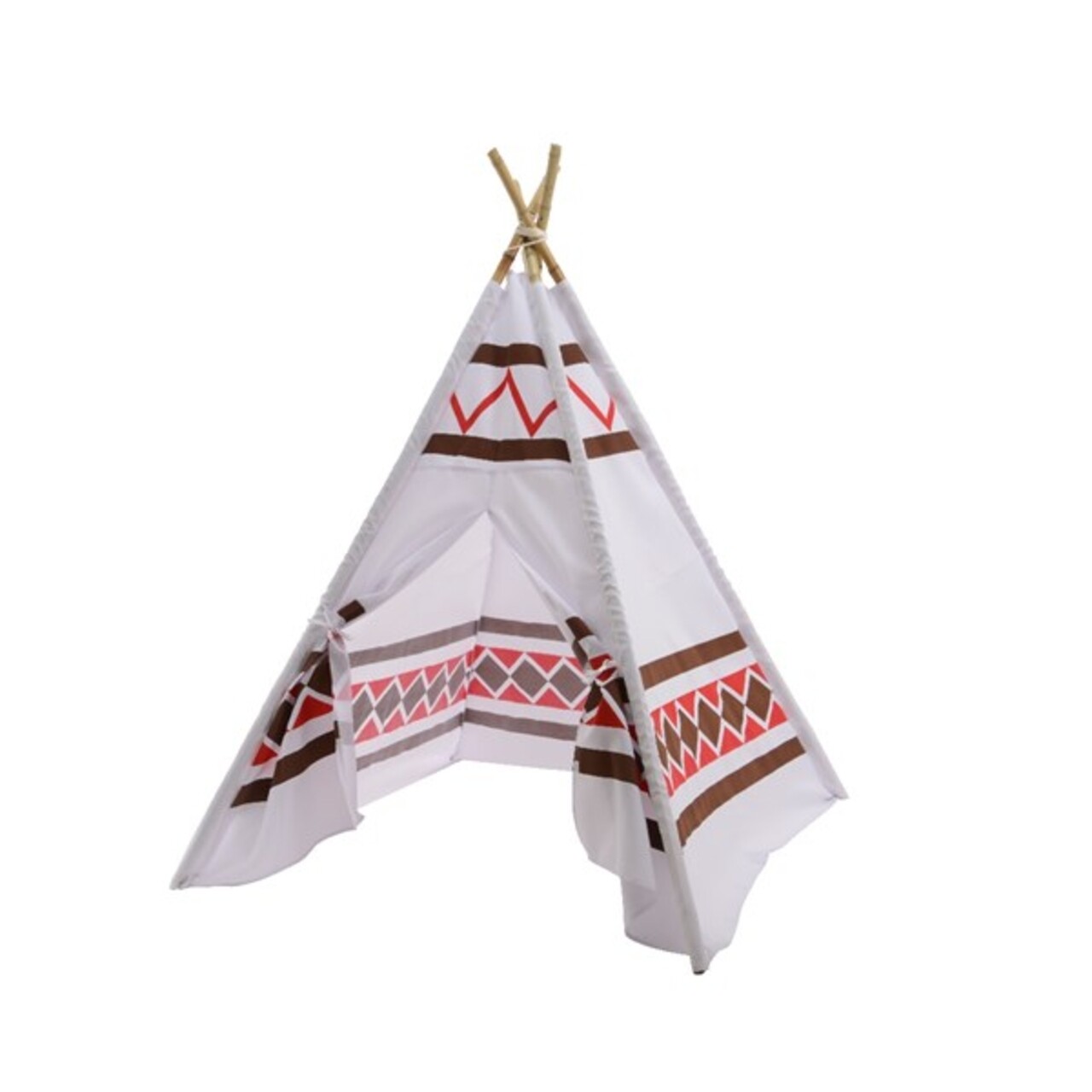 Tepee gyerek kerti sátor, Decoris, 120x120x155 cm, poliészter, tarka