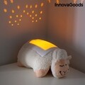 Jucarie de plus oaie cu proiector LED InnovaGoods, 28x26 cm