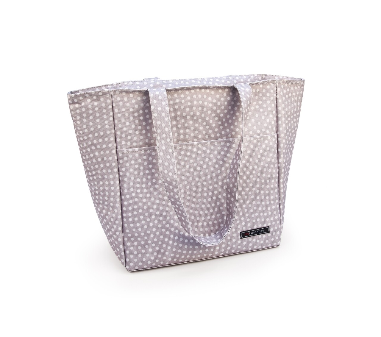 Hőszigetelő Zacskó Ebédhez Shopper Dots, Iris Barcelona, ​​10 L, 26x15x30 Cm, Poliészter, Szürke