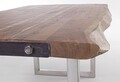 Osbert Asztal, Bizzotto, 180 x 90 x 77 cm, akácfa/rozsdamentes acél
